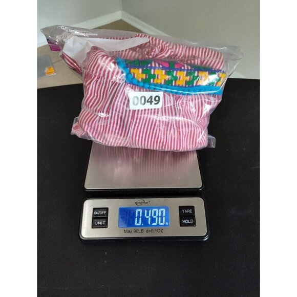 SAHIBA Stripe Flower Pot Patio House Dress TASSELS Red White L/XL - Picture 16 of 16